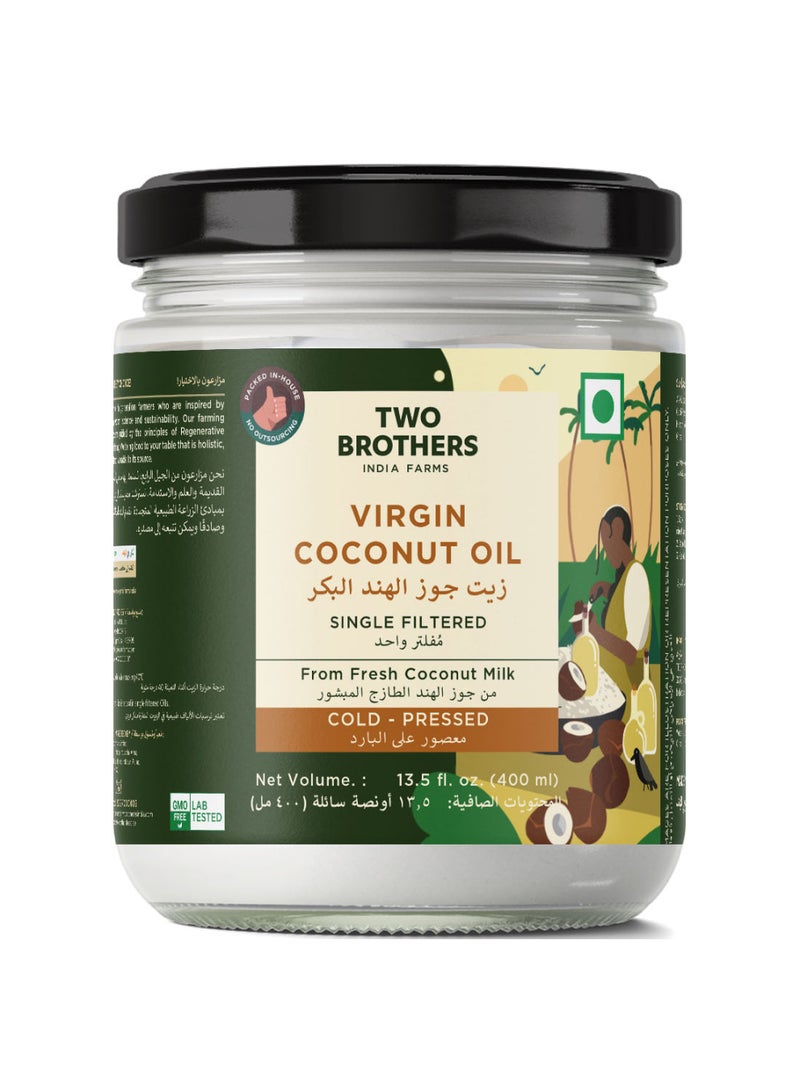 TWO BROTHERS Virgin Coconut Oil 400ml - Image 1